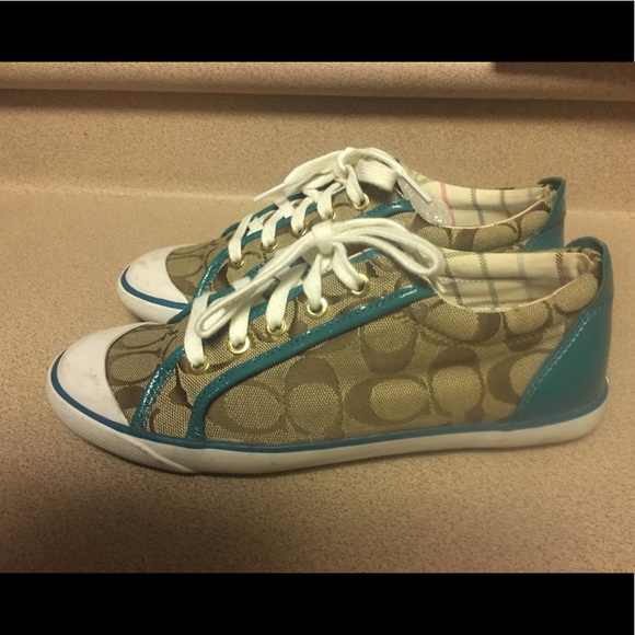 Coach Shoes - Coach Barrett Signature Canvas Patent Women’s 8B